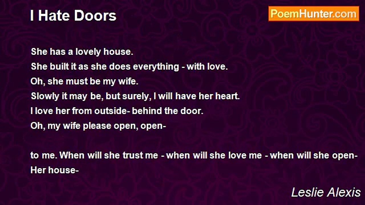Leslie Alexis - I Hate Doors