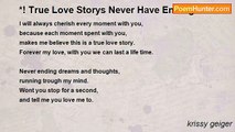 krissy geiger - *! True Love Storys Never Have Endings! *