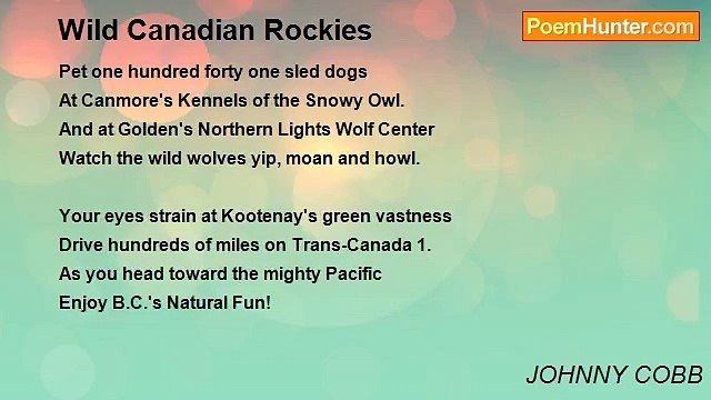 JOHNNY COBB - Wild Canadian Rockies