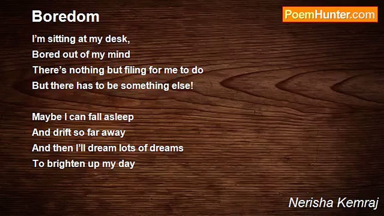 Nerisha Kemraj - Boredom