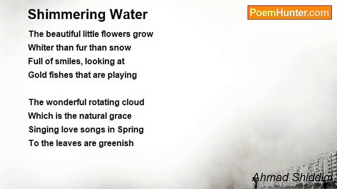 Ahmad Shiddiqi - Shimmering Water