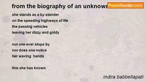 indira babbellapati - from the biography of an unknown woman: xii