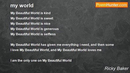 Ricky Baker - my world