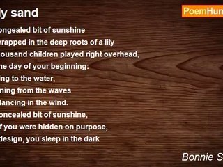 Bonnie Shipman - Lily sand