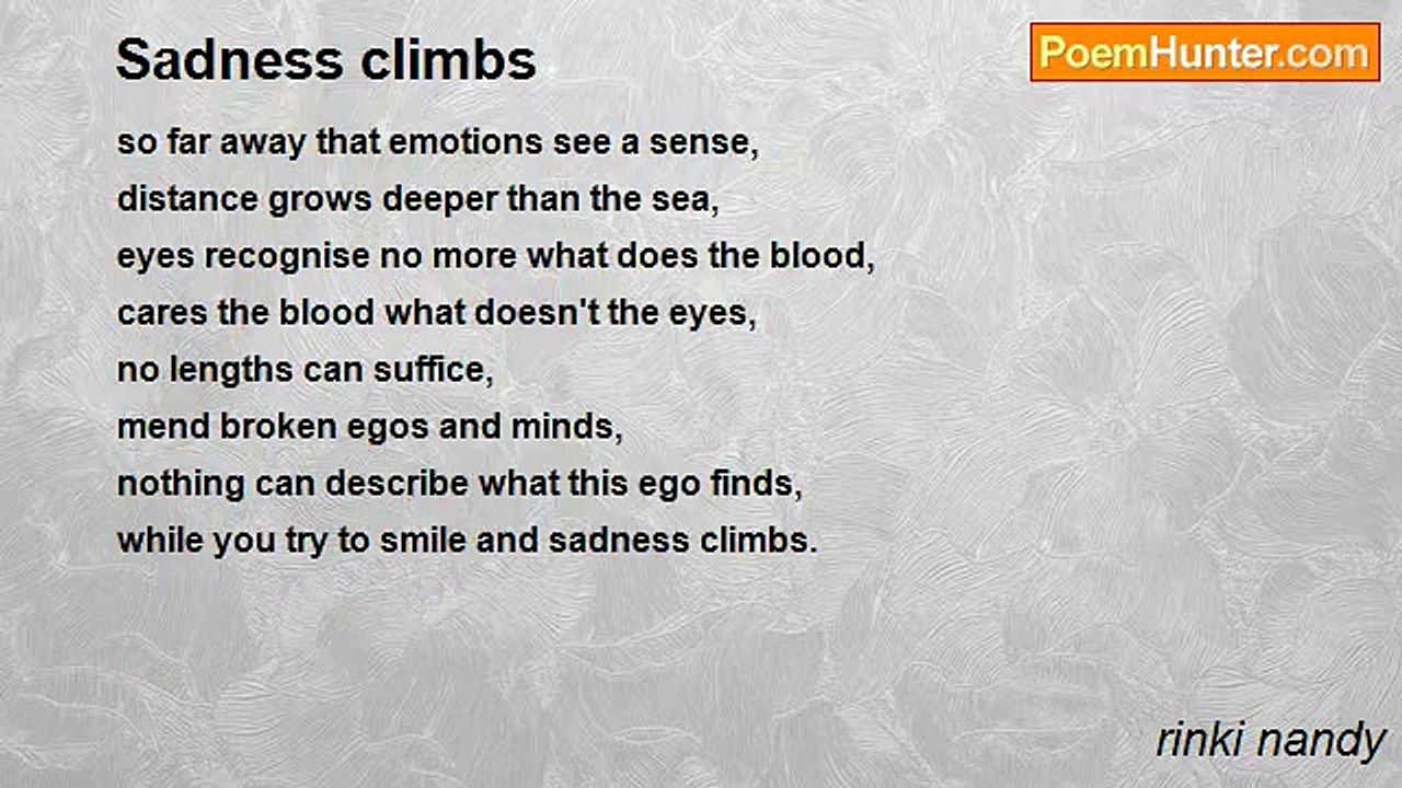 rinki nandy - Sadness climbs