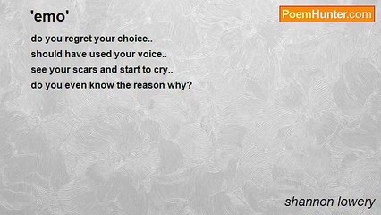 shannon lowery - 'emo'
