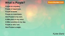 Kylee Bartz - What is Purple?