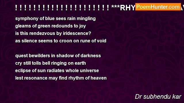 Dr subhendu kar - ! ! ! ! ! ! ! ! ! ! ! ! ! ! ! ! ! ! ! ! ! ***RHYTHM OF HEAVEN***! ! ! ! ! ! ! ! ! ! ! ! ! ! ! ! ! ! ! ! ! !
