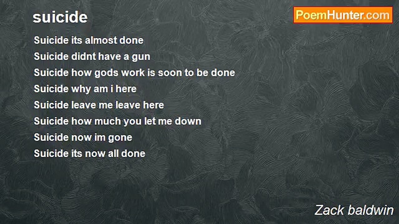 Zack baldwin - suicide