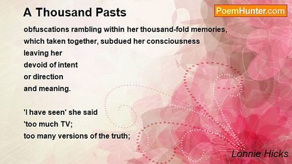 Lonnie Hicks - A Thousand Pasts