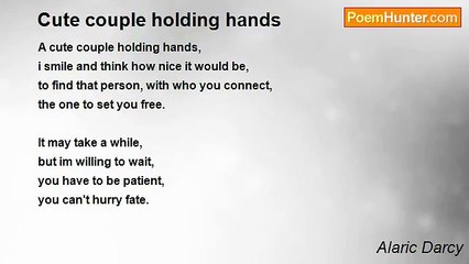 Alaric Darcy - Cute couple holding hands