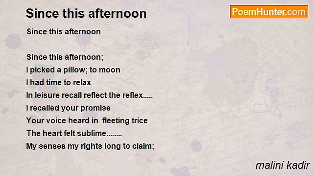 malini kadir - Since this afternoon