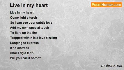 malini kadir - Live in my heart