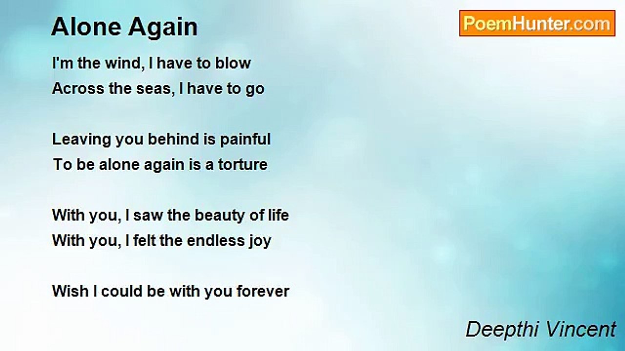 Deepthi Vincent - Alone Again