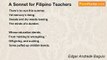 Edgar Andrade Baguio - A Sonnet for Filipino Teachers