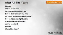 Joyce Hemsley - After All The Years