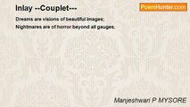 Manjeshwari P MYSORE - Inlay --Couplet---