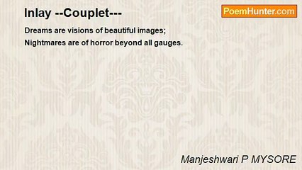 Manjeshwari P MYSORE - Inlay --Couplet---