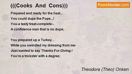 Theodora (Theo) Onken - (((Cooks  And  Cons)))