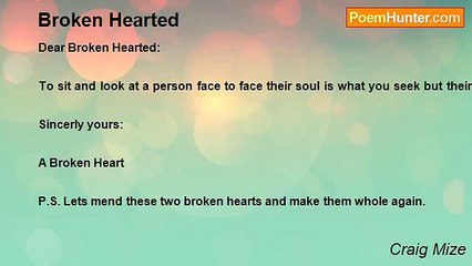 Craig Mize - Broken Hearted