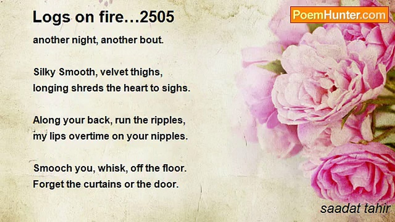 saadat tahir - Logs on fire…2505
