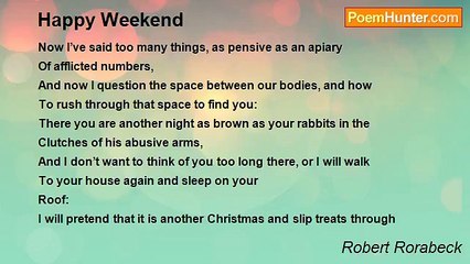Robert Rorabeck - Happy Weekend