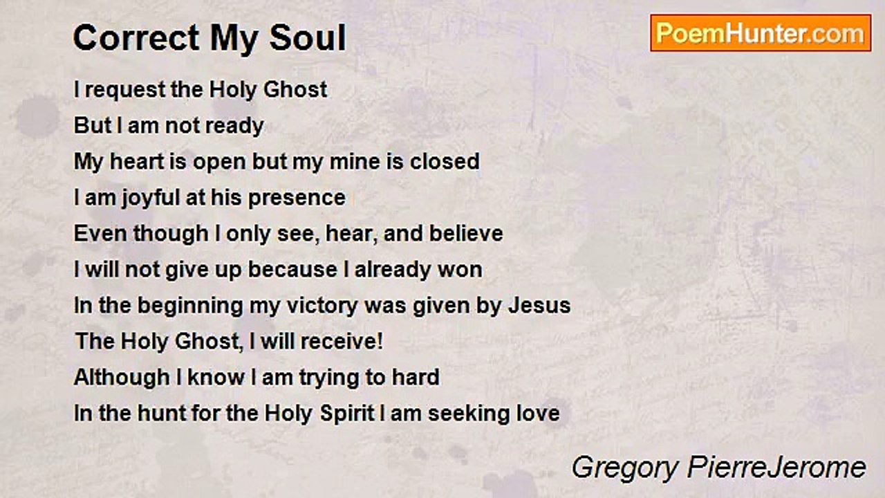 Gregory PierreJerome - Correct My Soul