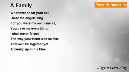 Joyce Hemsley - A Family