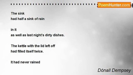 Dónall Dempsey - ' ' ' ' ' ' ' ' ' ' ' ' ' ' ' ' ' ' ' ' ' ' ' ' ' ' ' ' ' ' ' SO MUCH FOR THE WEATHER FORECAST!