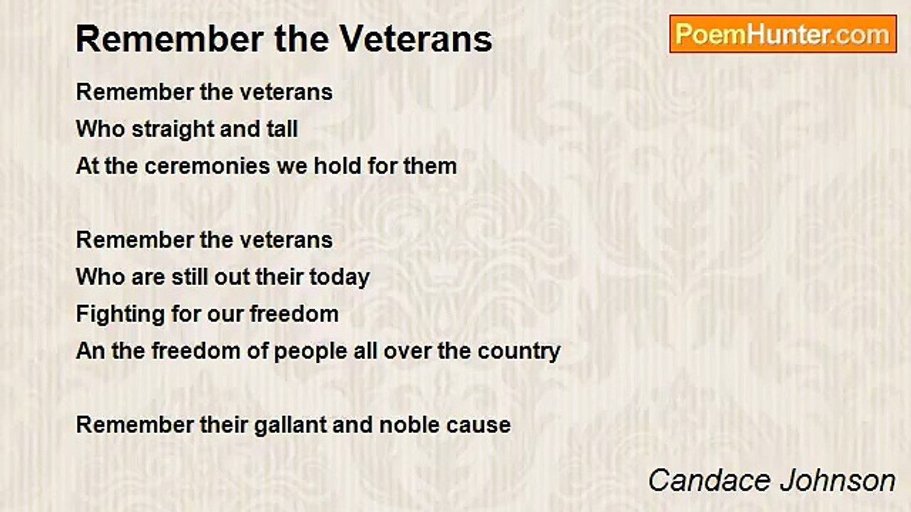 Candace Johnson - Remember the Veterans