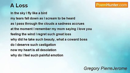 Gregory PierreJerome - A Loss