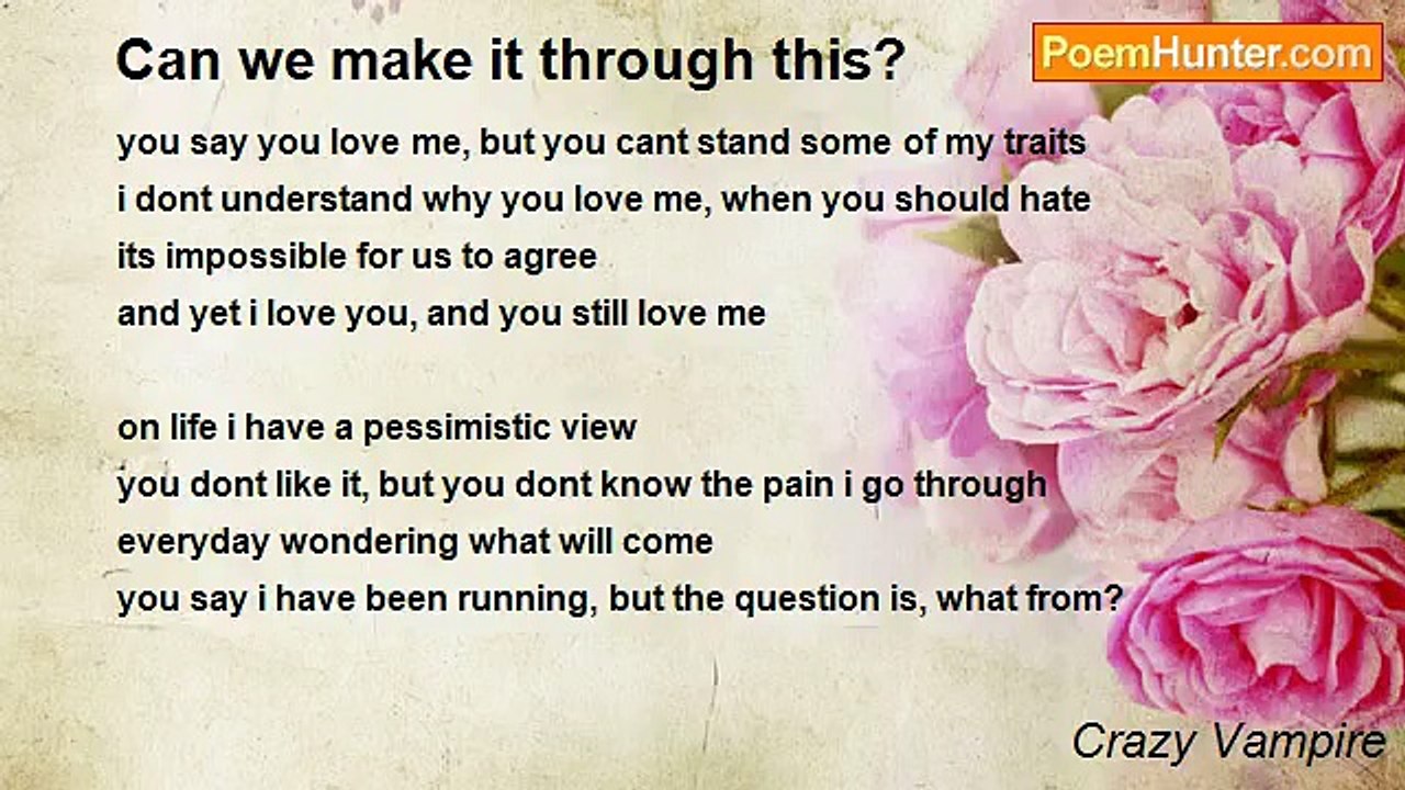 Crazy Vampire - Can we make it through this?