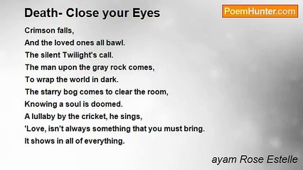 ayam Rose Estelle - Death- Close your Eyes