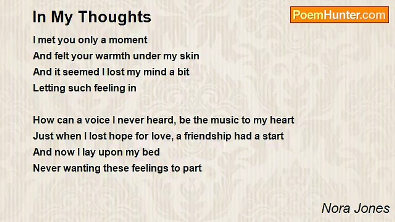 Nora Jones - In My Thoughts