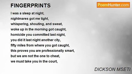 DICKSON MSETI - FINGERPRINTS