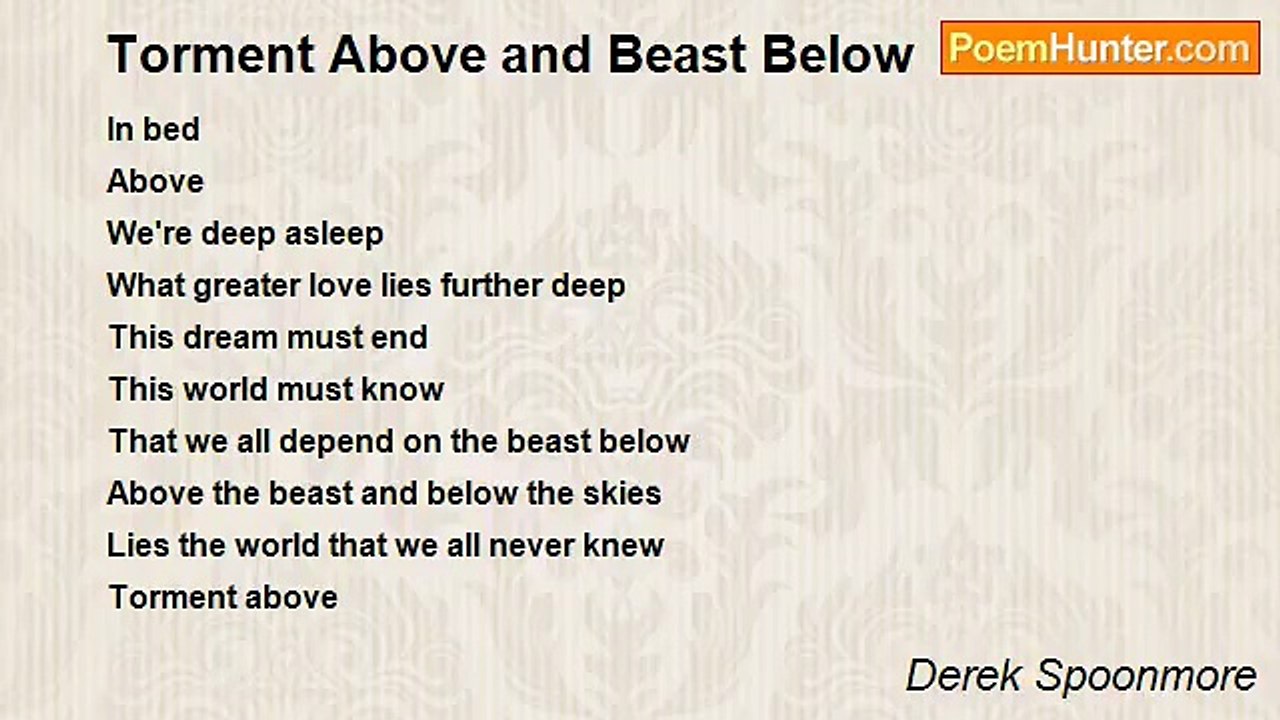 Derek Spoonmore - Torment Above and Beast Below