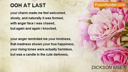 DICKSON MSETI - OOH AT LAST