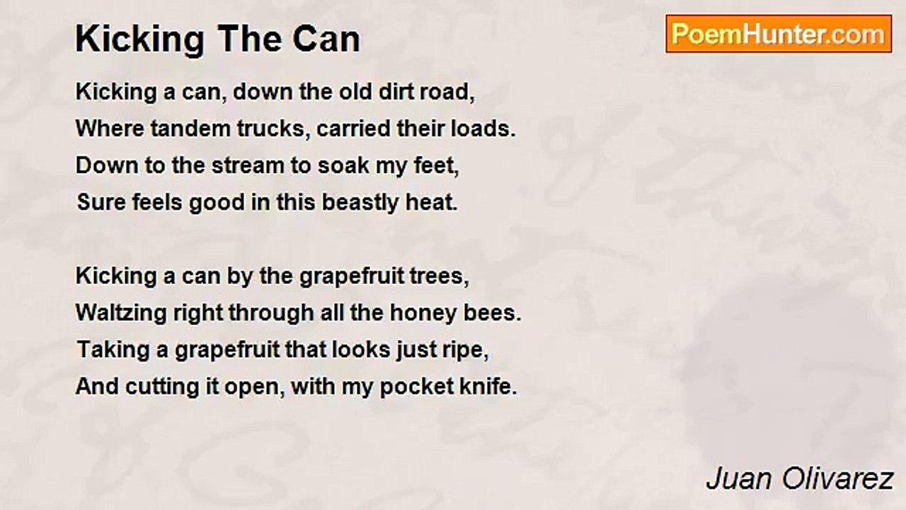 Juan Olivarez - Kicking The Can
