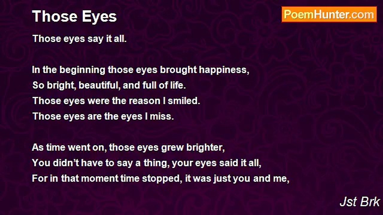 Jst Brk - Those Eyes