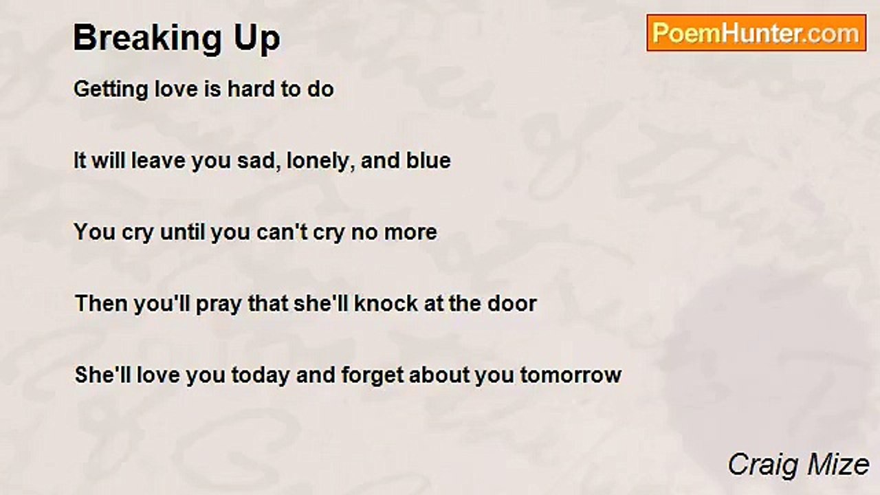 Craig Mize - Breaking Up