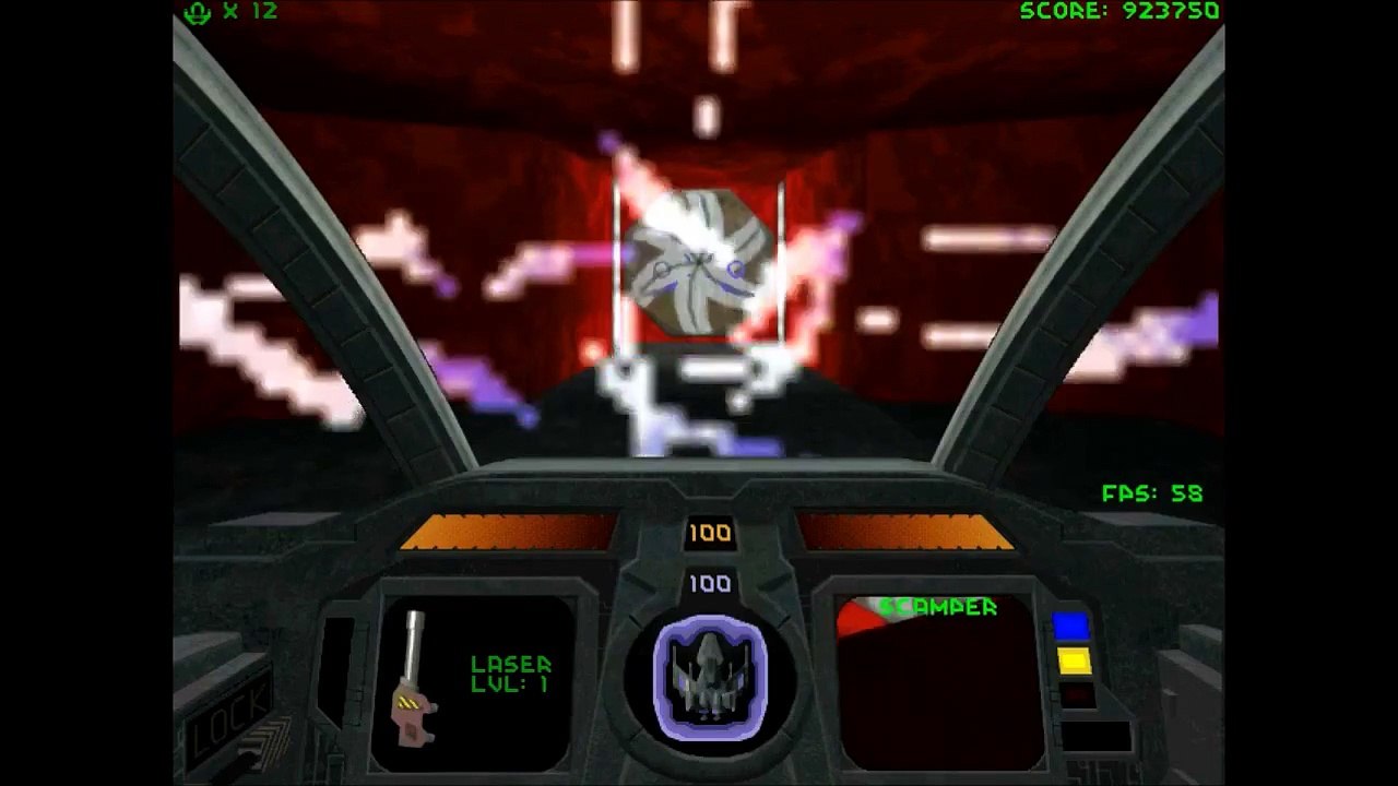 Let's Play Descent 1+ Level 10 - Mars Military Base