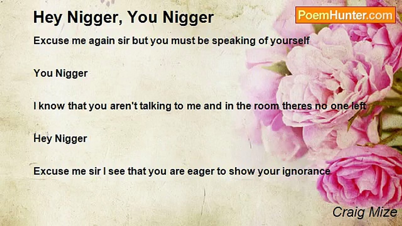 Craig Mize - Hey Nigger, You Nigger