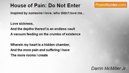 Darrin McMiller Jr. - House of Pain: Do Not Enter