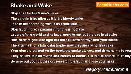 Gregory PierreJerome - Shake and Wake