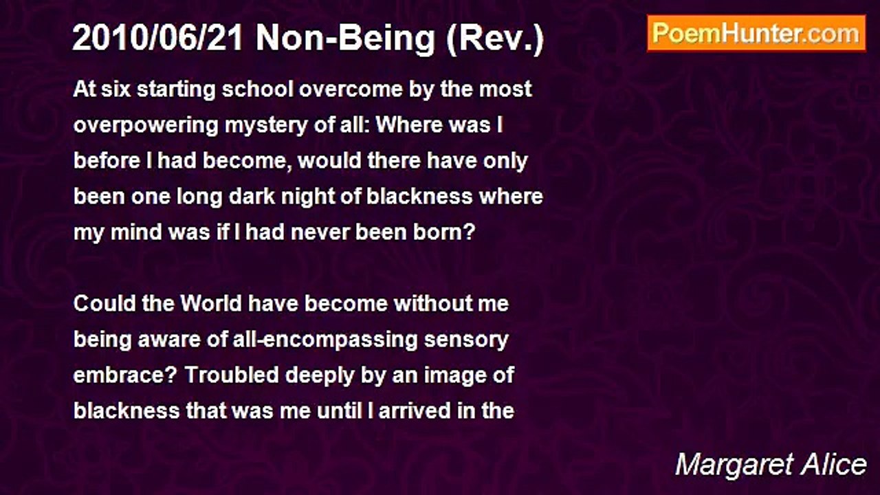 Margaret Alice - 2010/06/21 Non-Being (Rev.)