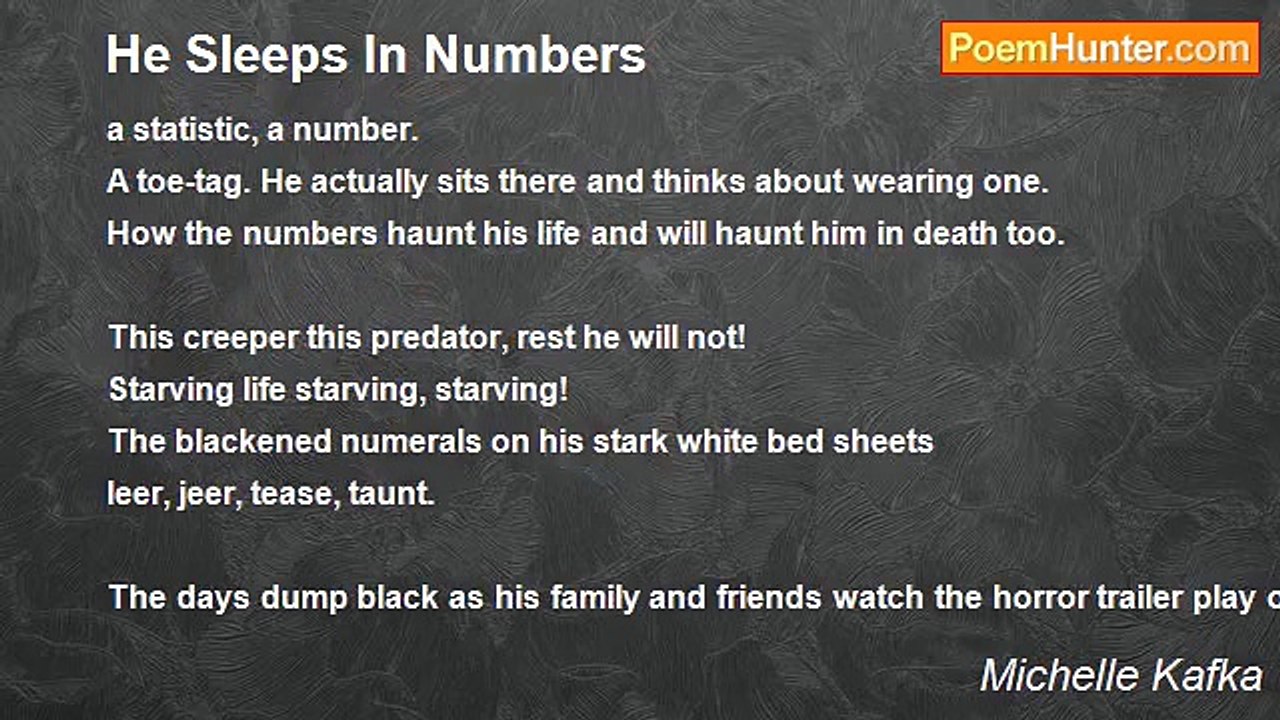 Michelle Kafka - He Sleeps In Numbers