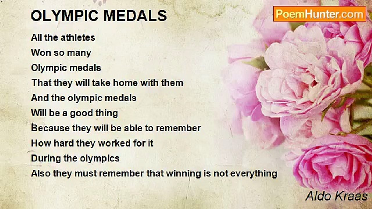 Aldo Kraas - OLYMPIC MEDALS