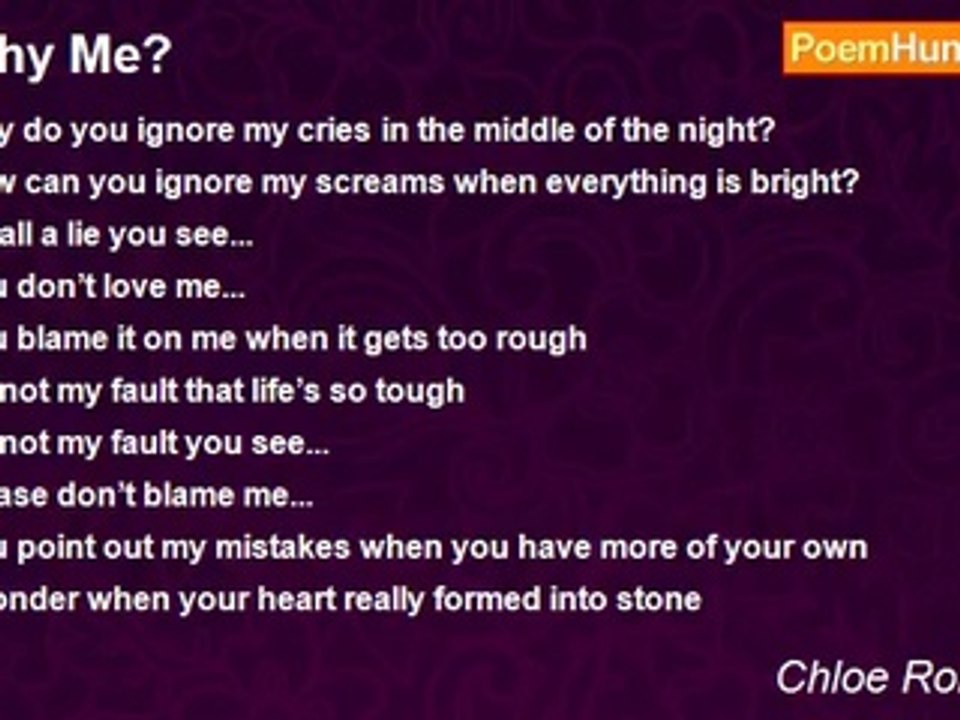 Chloe Robertson - Why Me?