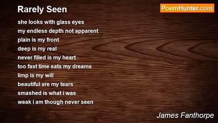 James Fanthorpe - Rarely Seen