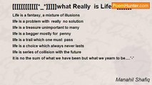 Manahil Shafiq - [[[[[[[[[[[[*_*]]]]]what Really  is Life? ]]]]]]]